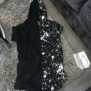 Mens shirt with hood